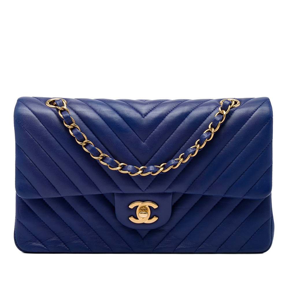 Pre-Loved Chanel Medium Classic Chevron Lambskin Double Flap